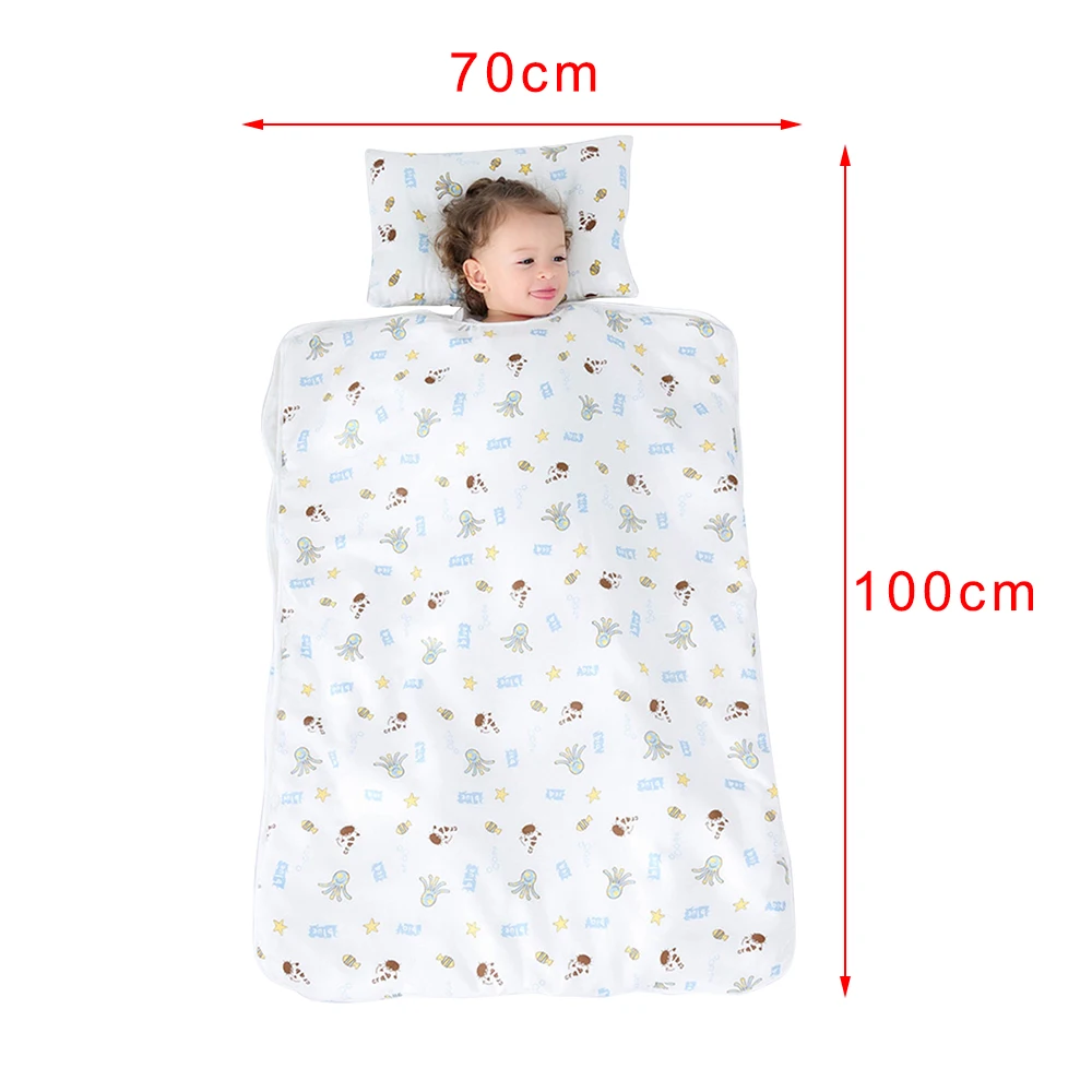 Детский матрас для малышей, хлопковая Подушка для сна, для дошкольного ухода, съемная подушка, спальный мешок, Осень-зима, кондиционер, одеяло НПД, коврик - Цвет: as photo