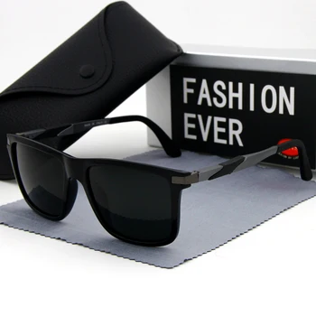 

New Sunglasses Black Glass Lens Men Brand Designer Driving Male Black Glasses UV400 Goggle lens Rectangle frame sun glasses