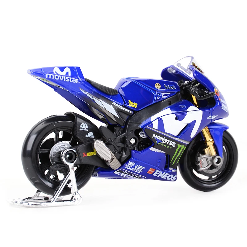 Maisto 1:18 GP гоночный Yamaha YZR M1 Заводская гоночная команда 46#25# Литая модель мотоцикла из сплава