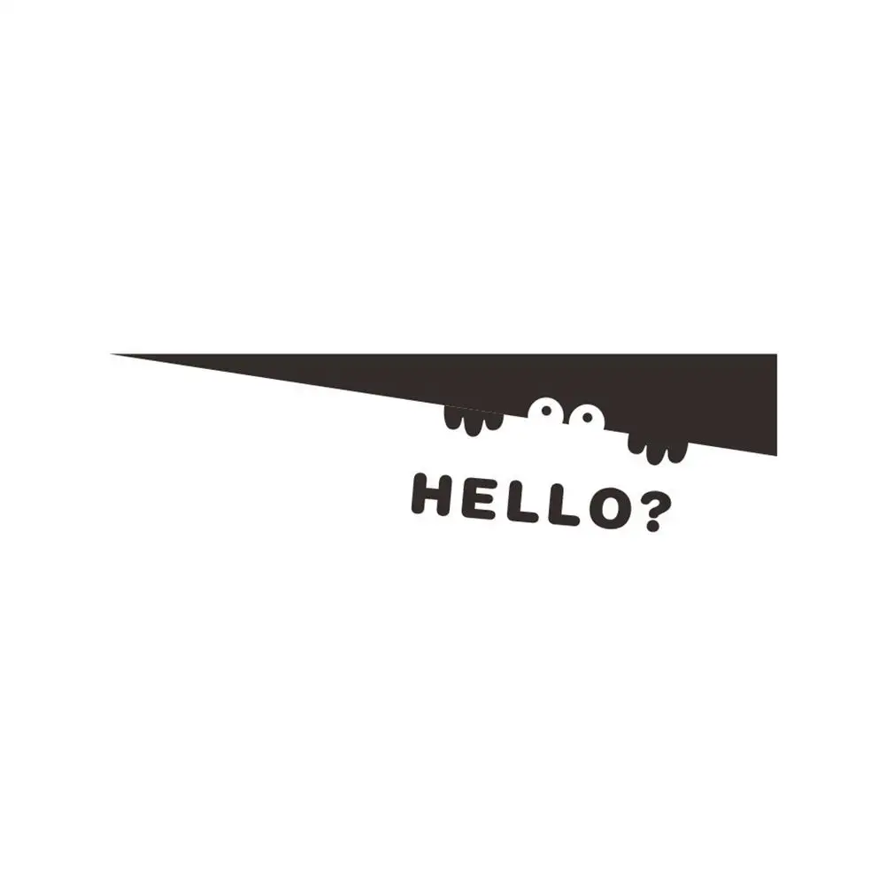 Забавный писк Hello стикер на стену для туалета ванной комнаты водостойкое