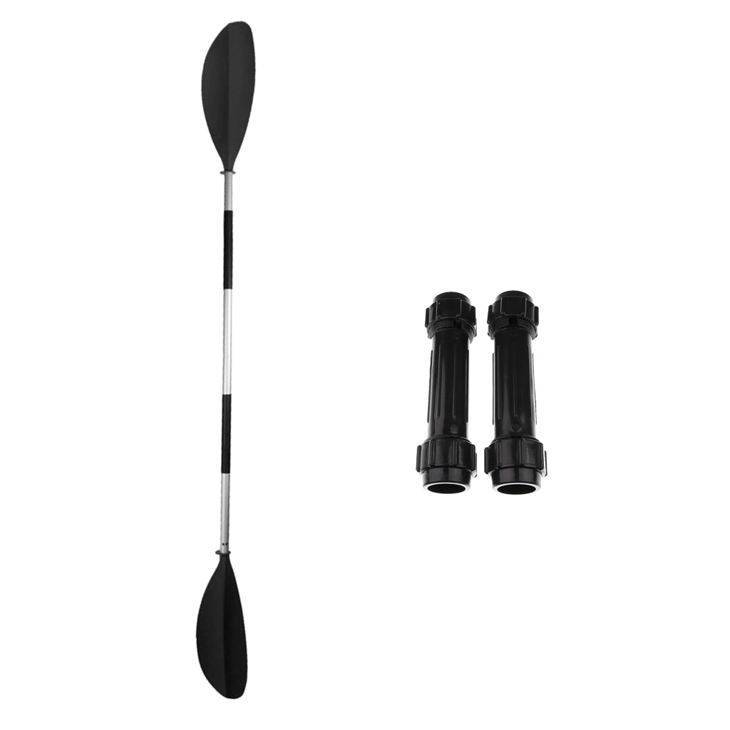 220cm Aluminum Boat Oars Double-ended Kayak Paddles Raft Canoe with Connectors