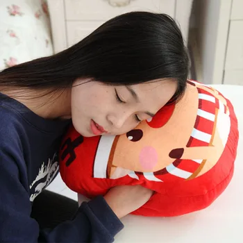 

Christmas Decoration for Home Cartoon Plush Toy for Adult Kid Super Soft Santa Claus Elk Pillow Portable Travel Airplane Pillow