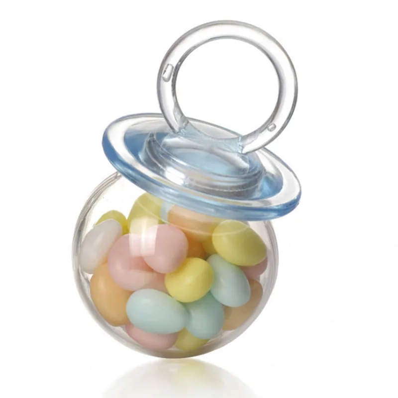 12 шт. прозрачная соска коробка для конфет Baby Shower мальчик девочка день рождения поставка