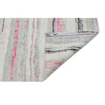 

Handmade Multicolor Vintage English Striped Rug Area Rug 164x150 Cm-5'5''X4'11''