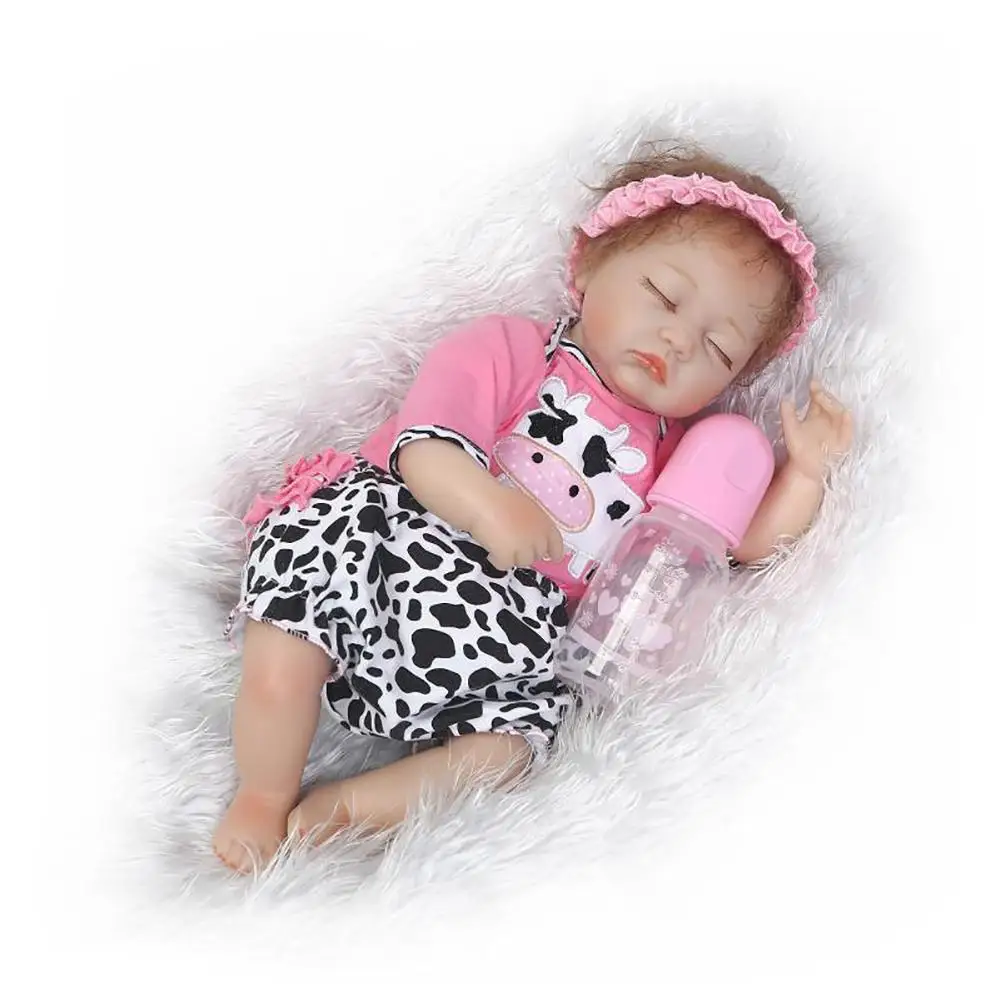 

40cm Lifelike Sleeping Newborn Baby Doll Vinyl Silicone Pretend Play Reborn Toy New