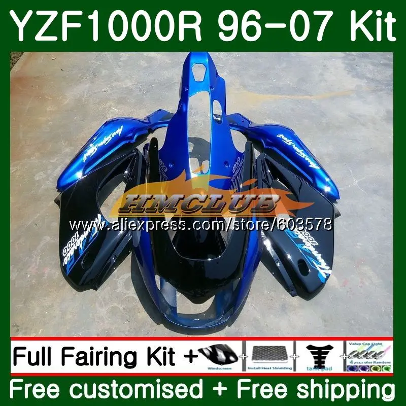 Набор для ухода за кожей YAMAHA YZF1000R Thunderace 1996 2007 глянцевый синий 61CL. 25 YZF-1000R YZF 1000R 96 97 98 99 00 01 02 03 04 05 06 07 обтекатель