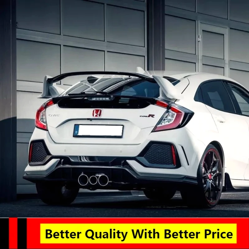 EPFBSQP для хэтчбека Honda Civic 2017 -2019 Type-R неокрашенный АБС-пластик Задняя Крышка