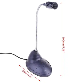 

MC-309 Computer Microphone 3.5mm Condenser Mic for Recording Gaming Chatting B2QA