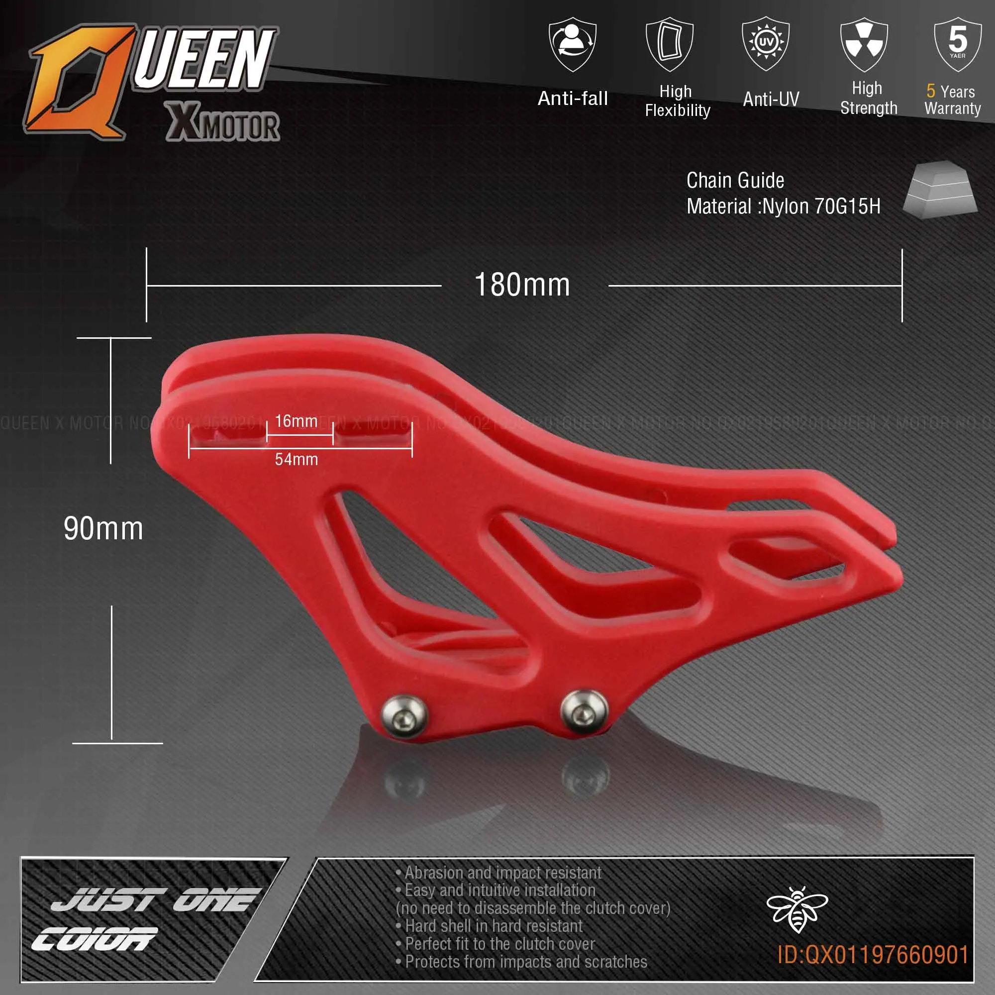 QXUNI цепи руководство протектор Fit CR25 250R CRF250R 250X 450R 450X мотокросса Байк