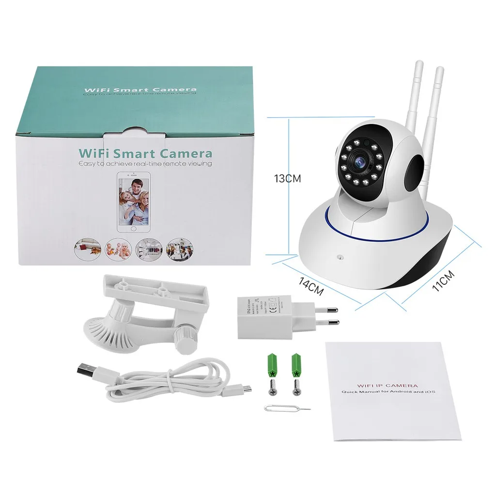 HD1080P Wifi IP Camera Baby Monitor Two Way Audio Motion Detection Remote Access iCSee Pan/Tilt Wireless Home Security Camera