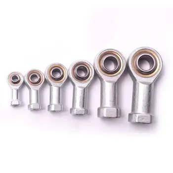 

6Pcs M6-M18 Bearing Steel Ball Bearing Female Rod End Ball Joint Bearings Set For Hydraulic cylinder