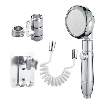 

Wash Face Basin Water Tap External Faucet Shower Flexible Nozzle Sprinkler Kit