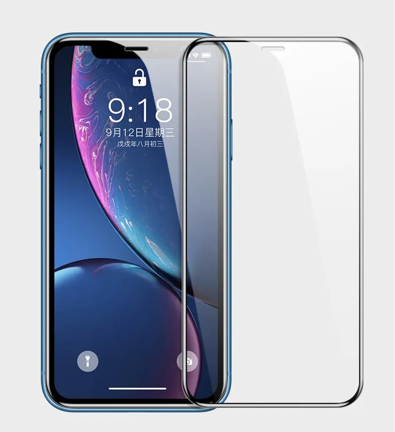 Закаленное стекло с полным покрытием для iPhone 7 7plus 6s 6 Plus 8 PlusXs Max Xr X защита экрана
