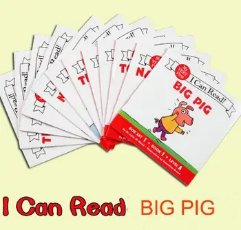 

12books/set I Can Read Phonics BIG PIG My Very First Picture In English for Children Kids Pocket Story Books educational toys