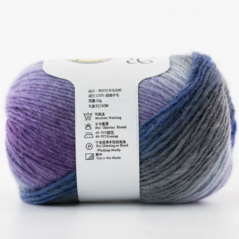 High Quality 100% Australian Wool Crochet Yarn Thick For Hand Knitting  Laine A Tricoter Rainbow Space Dyed Baby Yarns Wool Threa - Price history &  Review, AliExpress Seller - Zz&Kk Official Store