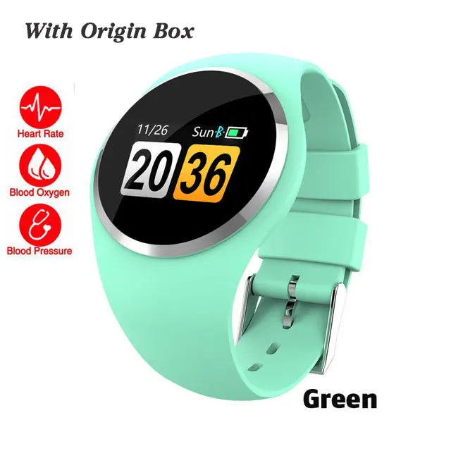green Bluetooth леди Смарт часы модные женские монитор сердечного ритма фитнес-трекер Smartwatch Приложение Поддержка для Android IOS pk Q8 Q9 - Цвет: green