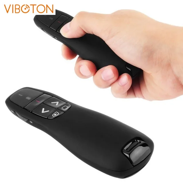 

R400 2.4Ghz USB Wireless Presenter Laser Pen Pointer PPT Remote Control with RED Laser for PowerPoint Presentation