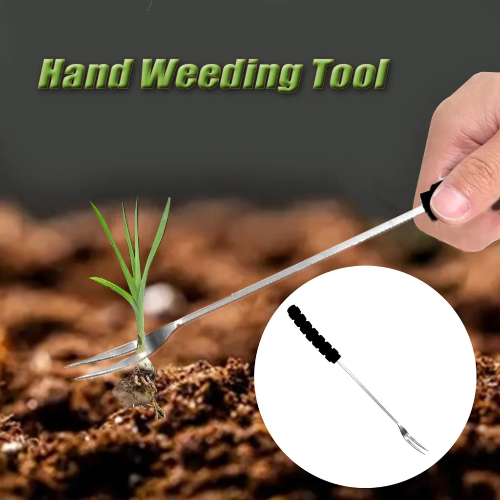 Garden Weed Removal Tool Stainless Steel Garden Weeder Hand Weeding