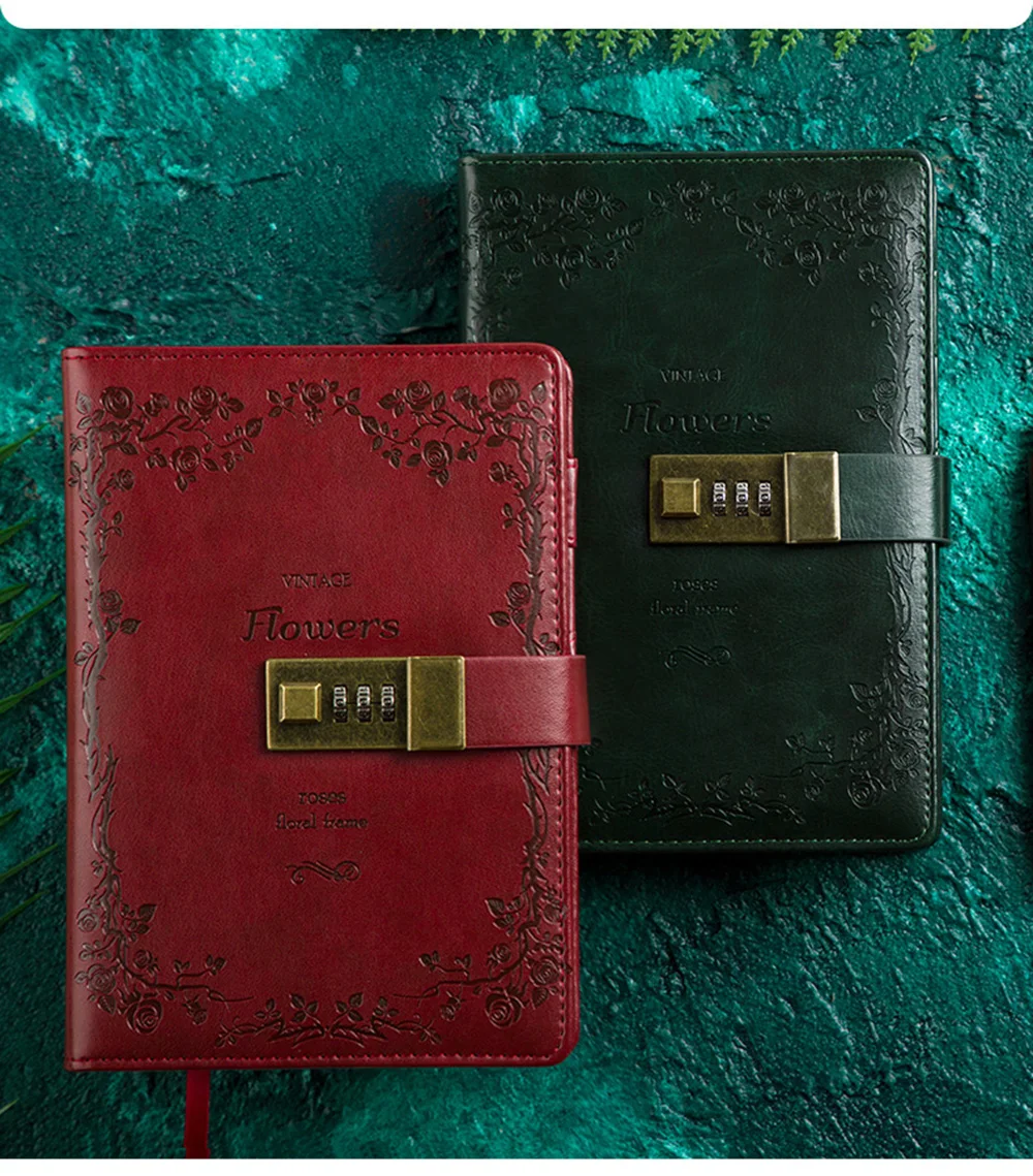 Винтажный блокнот с замком B6 дневник Bullet Journal DIY планировщик, органайзер, линия пустая записная книжка, бизнес-руководство для путешествий