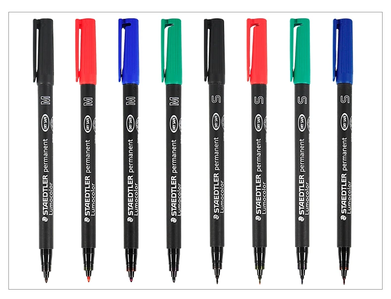 

Staedtler 313S 317M Permanent Marker Pen Colored Paint Marker 0.4/1.0mm Quick-drying Waterproof Black/Red/Blue/Green Stationery