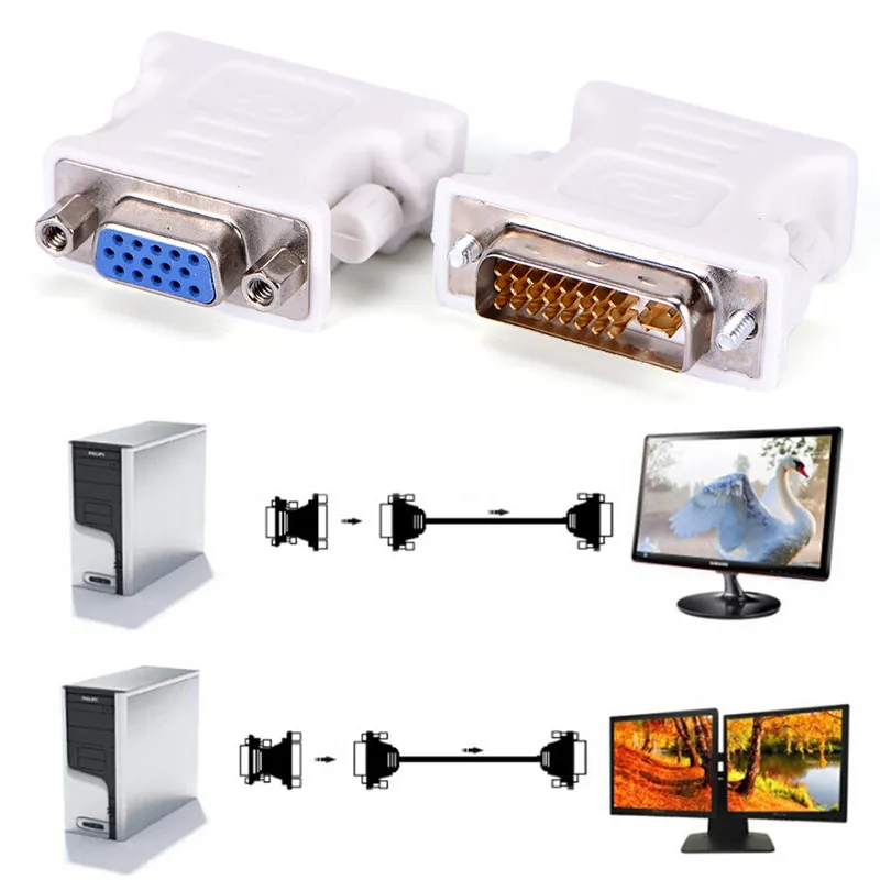 Copper Hd Display Project Change Head DVI to VGA Adapter VGA Female Revolution