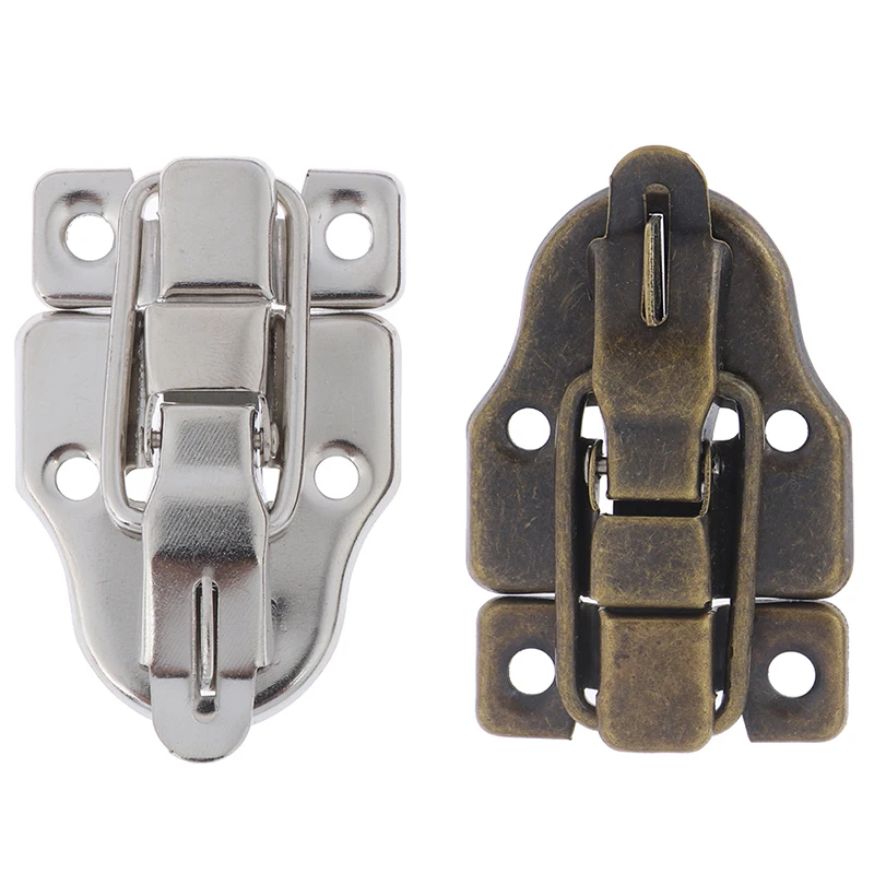 

2pcs Iron Jewelry Chest Box Antique Metal Buckle Suitcase Case Toggle Lock Hasp Latch
