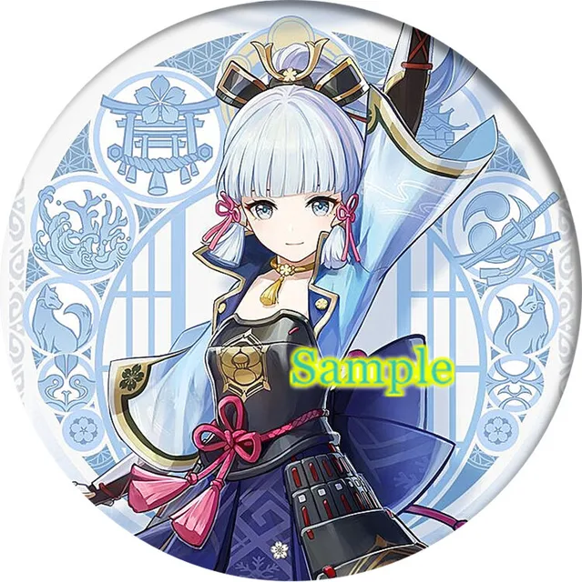 Free Shipping 58mm Online Game Genshin Impact Brooch Pin Cosplay Badge Accessories For Clothes Backpack Decoration gift 14