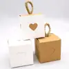 Kraft Heart Candy Box Wedding Party Gift Favors Box Festive Party Wrapping Supplies Wedding Candy Box 10pcs ► Photo 1/3