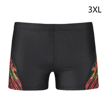 Мужской купальник, шорты боксеры, пляжные шорты, пригодно для носки, Быстросохнущий купальник, черный