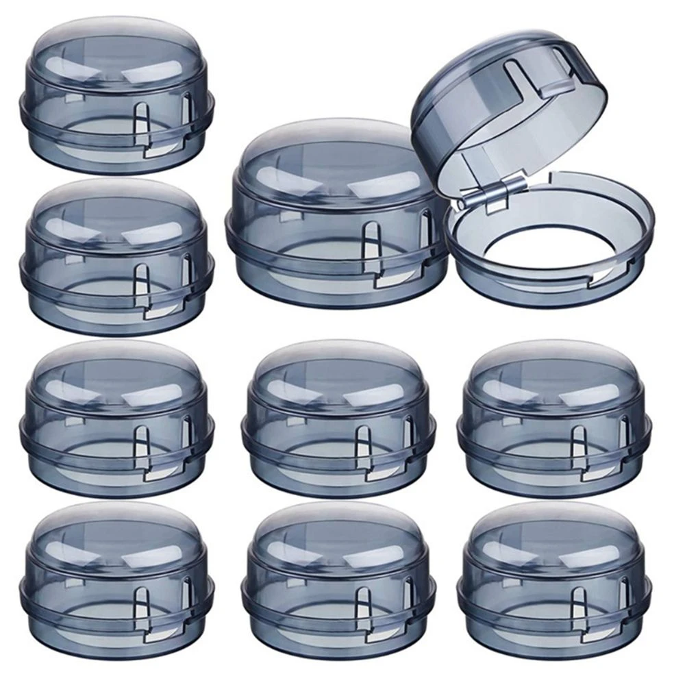 Tapa de seguridad horno de bebé, cubiertas de de estufa de Gas, herramienta protección de interruptor de cocina para el hogar, Protector infantil, 2 piezas|Asas y de baterías