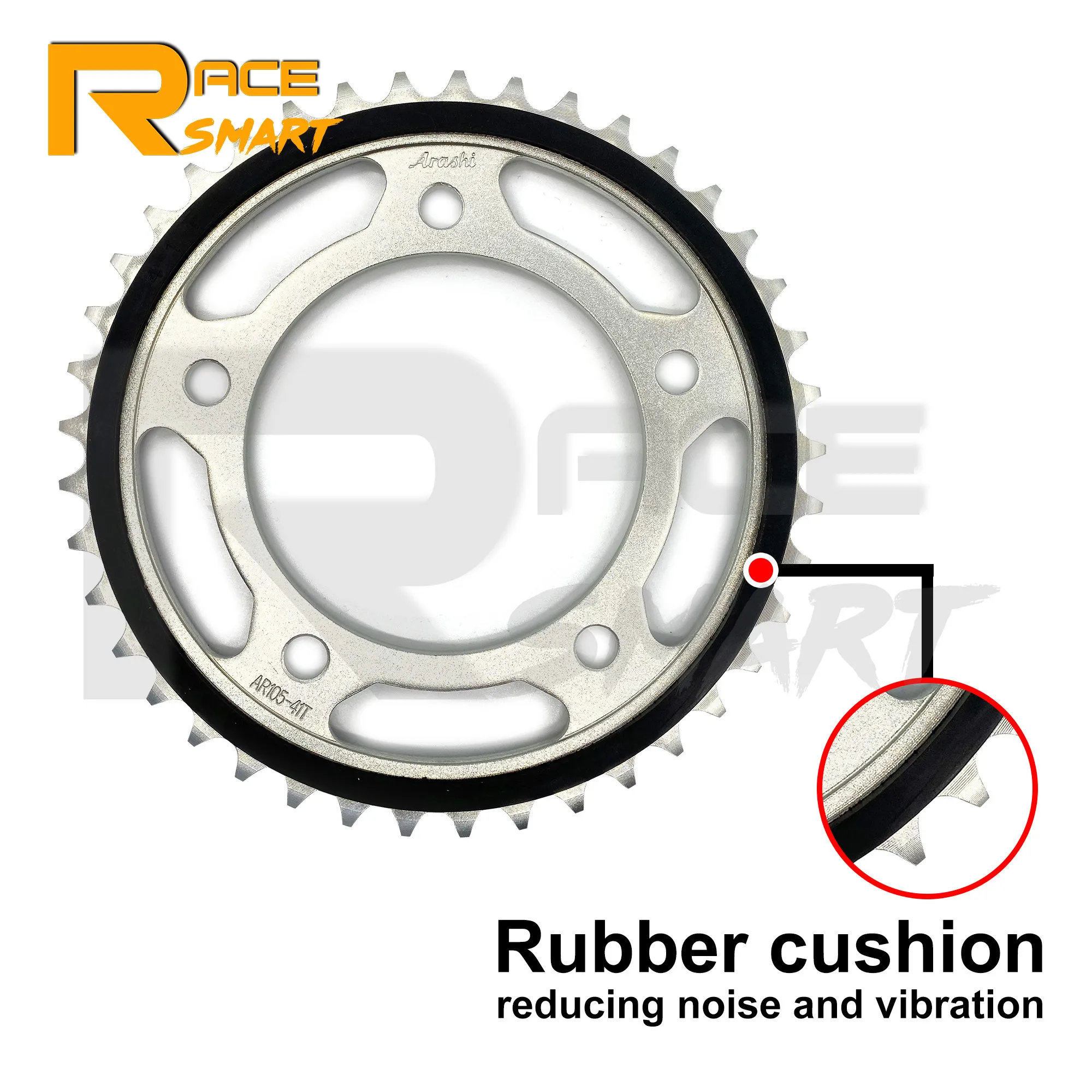 Motorcycle 525 Pitch 42T Rear Sprocket Rubber Cushioned For HONDA CB600 CB600S CB600F Hornet 2000-2003 2001/ CBR650R 2019-2020 | Автомобили