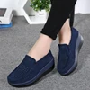 primavera mujeres pisos zapatillas mujer con plataforma Slip On Flats cuero Suede señoras mocasines zapatos casuales mujeres Creepers zapatos de mujer ► Foto 3/6