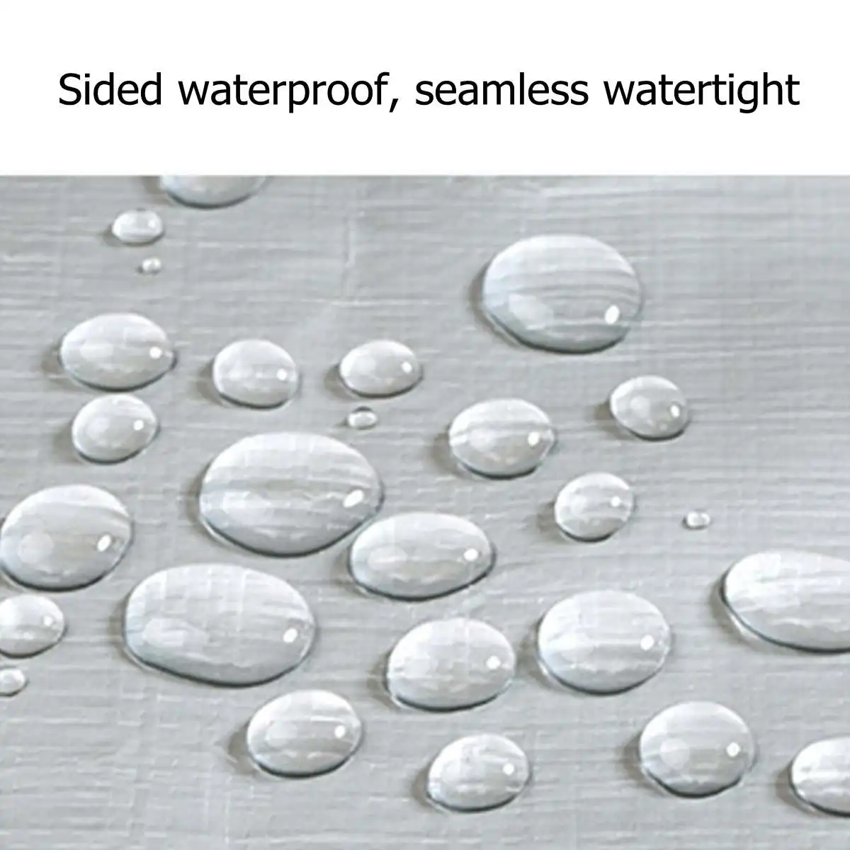 3*3m 4*3m 5*3m 6*10m 210gsm silver PE waterproof tarp camping coating outdoor tarp sun shelter high quality beach awning