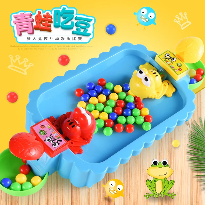 

3228 Feeding Frog Swallow Beads PAC-Double Battle Casual Brain Motion Tabletop Game Parent And Child Game Toy