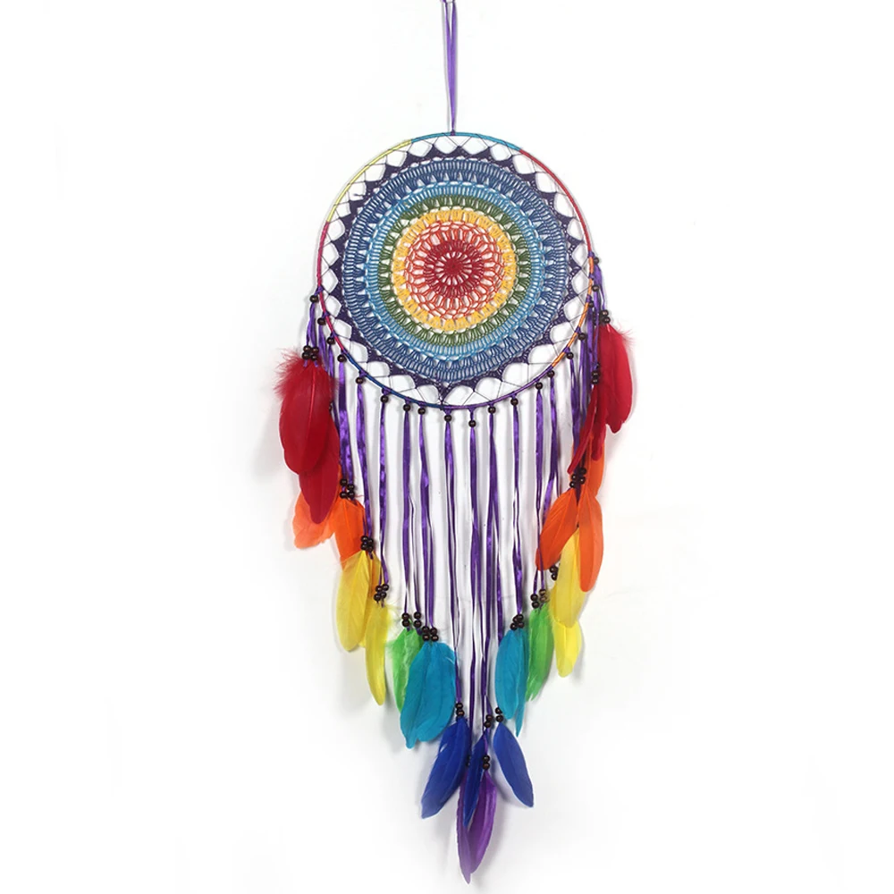 Large Dreamcatcher Room Decoration nordic children room Wall Art Feather Pendant Home Decor Big Dream Catcher |