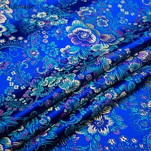 Lychee Life черный цветок Металлик Жаккардовая парча ткань Дамасская Ткань для шитья ткань для рукоделия материалы ручной работы