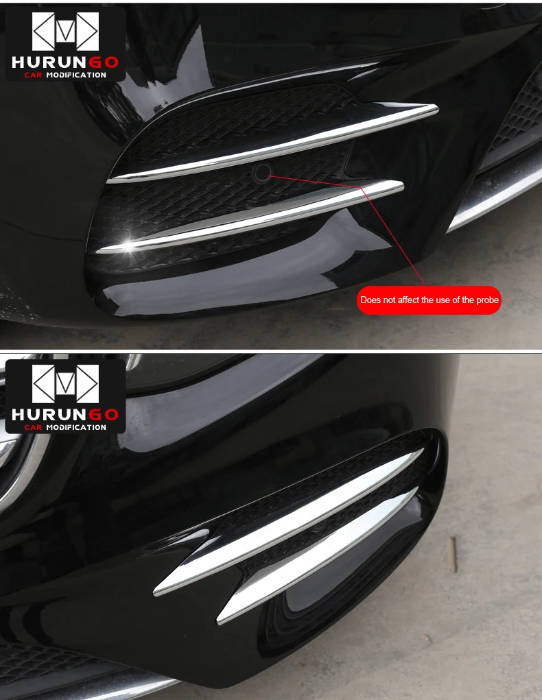 4 шт. ABS Хромированная передняя противотуманная фара Накладка для Mercedes Benz E Class W213 E200 E300 E43 AMG ремонт автомобильные аксессуары