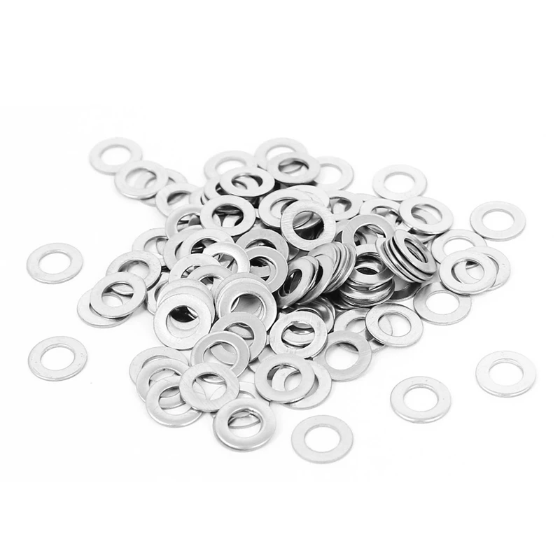 M4x9mm 304 Stainless Steel Round Flat Washer for Bolt Screw 100Pcs | Обустройство дома