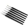 SeamiArt 6Pcs Fine Hook Line Pen Different Size 000 00 0 1 2 3 Paint Brush Artist Gouche Watercolor Acrylic Painting Supplies 5