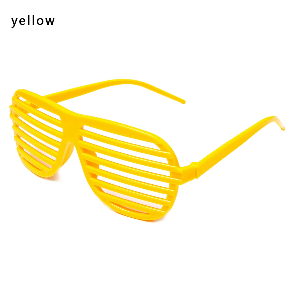 yellow Модные вечерние очки-затвор для костюма, фестиваля, танцевальных выступлений, украшения, солнцезащитные очки, Клубные очки - Цвет: yellow