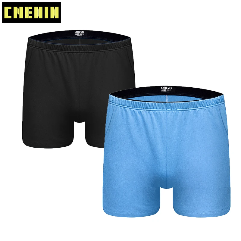 

2Pcs/lot Sexy Boxers Men Underwear Boxer Shorts Man trunks Plus Size Men's Cotton High Quality Home Sleepwear Underpants OR130