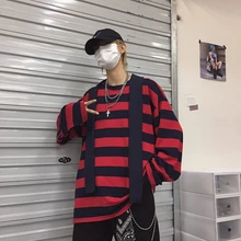 men clothes 2019 fall minimalist Retro Gingham Long sleeve backstreet boys men's T-shirts Loose Elegant Oversized Chambray Red men clothes 2019 fall minimalist Retro Gingham Long sleeve backstreet boys men's T-shirts Loose Elegant Oversized Chambray Red