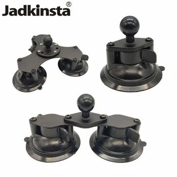 

Jadkinsta Ballhead Base to Car Window Twist Lock Double Suction Cup Base Rubber Ball for Gopro Camera Ram Mounts