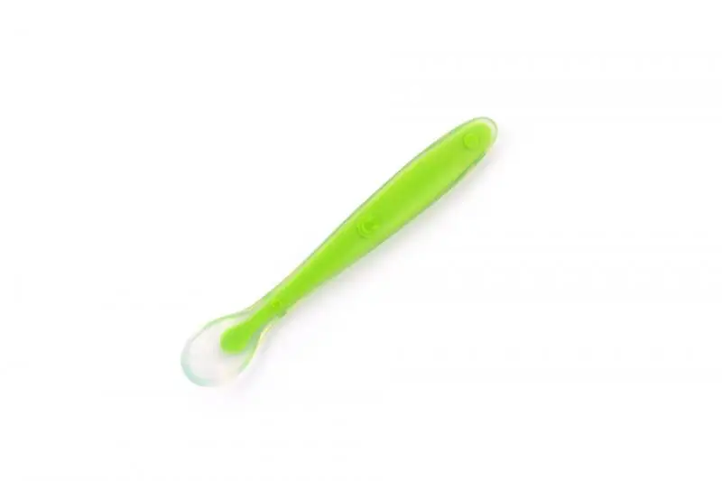 Baby Spoons Feeding Dishes Tableware Baby Silicone Spoon Soft Head Spoon Baby Training Spoon Children Tableware Silicone Spoon