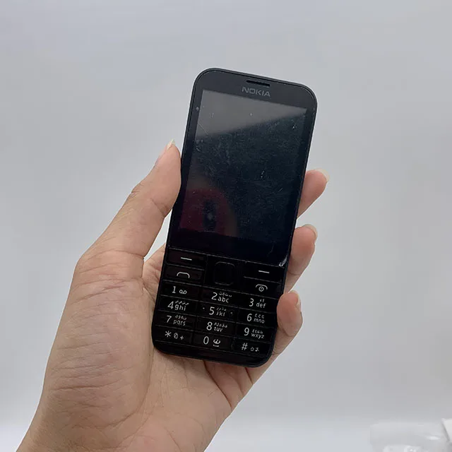 second hand iphone Nokia 225 Refurbished Original Mobile phones Unlocked Single Core 2.8 Inches 2MP Camera 2G GSM FM  Mp3 Player Cellphone iphone 12 refurbished