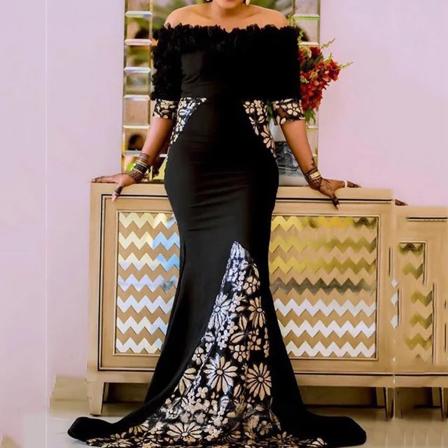 Rukevwe Off Shoulder Long Dress