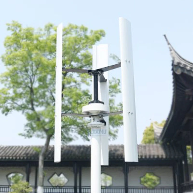 Hot Free Energy Windmill 3000w Vertical Axis Permanent Maglev Wind Turbine Generator 12v 24v 48v With MPPT Controller Solar Wind Generator Wind Turbine Charge Controller Permanent Magnet Generator