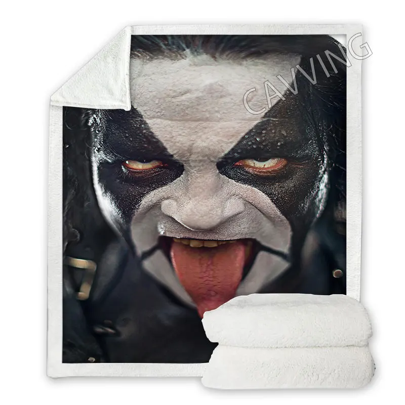 ABBATH Rock 3D Printed Sherpa Blanket Rectangle Textiles Fleece Wearable Throw for Sofa | Дом и сад