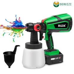 Pulvérisateur de peinture électrique sans fil, 1000ml, revêtement en acier pour meubles automobiles, aérographe Compatible avec batterie 21V 