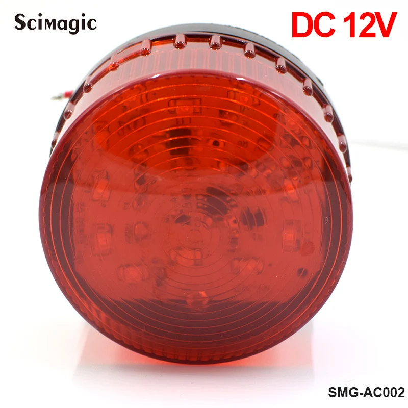 Signal Strobe Flashing Lamp LED Gate Flashing Light Alarm DC 12V or 24V For Swing Sliding Gate Opener/Barrier emergency warning lamp warning beacon light warning light security flashing light